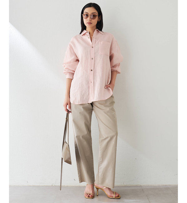  「リネンキャンバスシャツ」|シャツ・ブラウス|