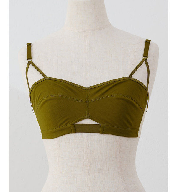  「【OVERNEATH】Bra065 スムース&times;ネット」|インナー|