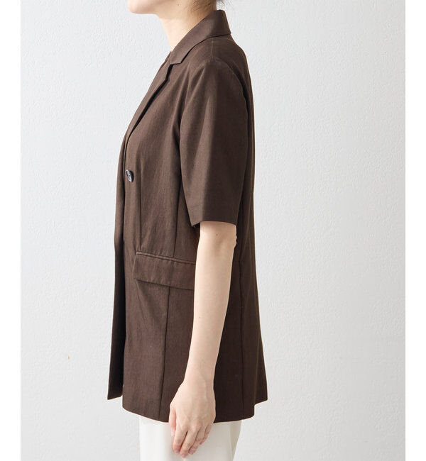  「オックスダブルハーフスリーブジャケット」|テーラードジャケット|