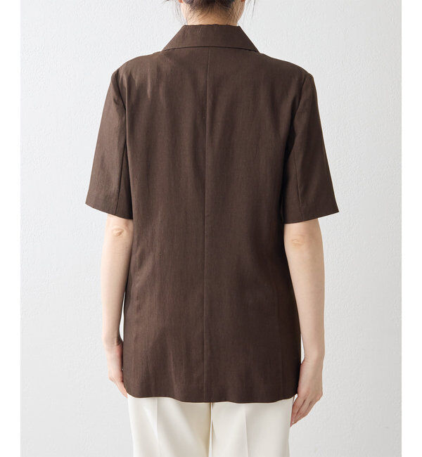  「オックスダブルハーフスリーブジャケット」|テーラードジャケット|