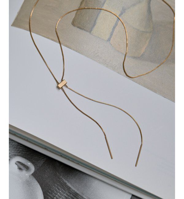 THE PAUSE「【THE PAUSE】スライダータイネックレス」|リング|ゴールド