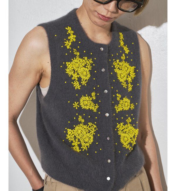 GEMINI「【GEMINI】ビーズニットジレ」|ニット・セーター|