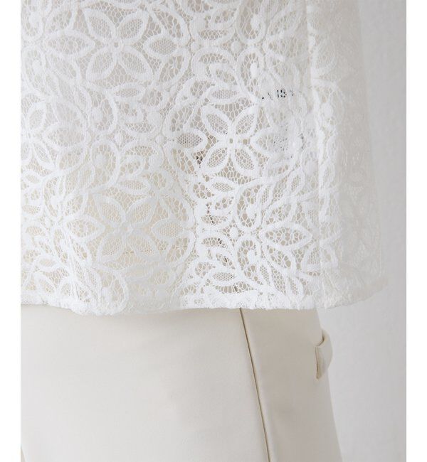  「【THE PAUSE】ボタニカルレースブラウス」|シャツ・ブラウス|