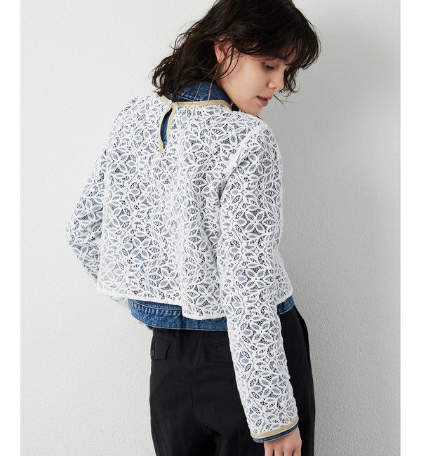  「【THE PAUSE】ボタニカルレースブラウス」|シャツ・ブラウス|