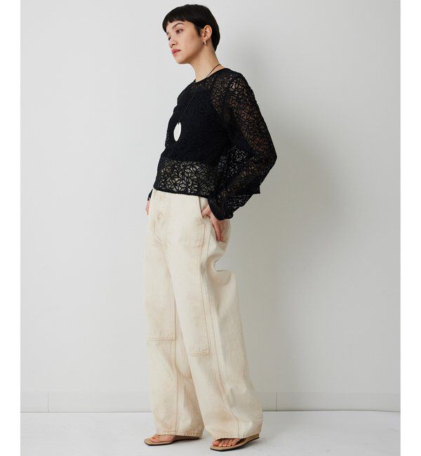  「【THE PAUSE】ボタニカルレースブラウス」|シャツ・ブラウス|