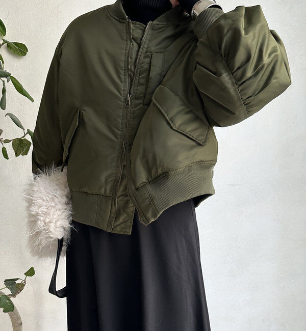  「【WEB限定】MA-1ショートブルゾン」|ブルゾン・スタジャン|