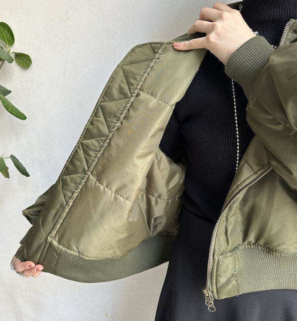  「【WEB限定】MA-1ショートブルゾン」|ブルゾン・スタジャン|