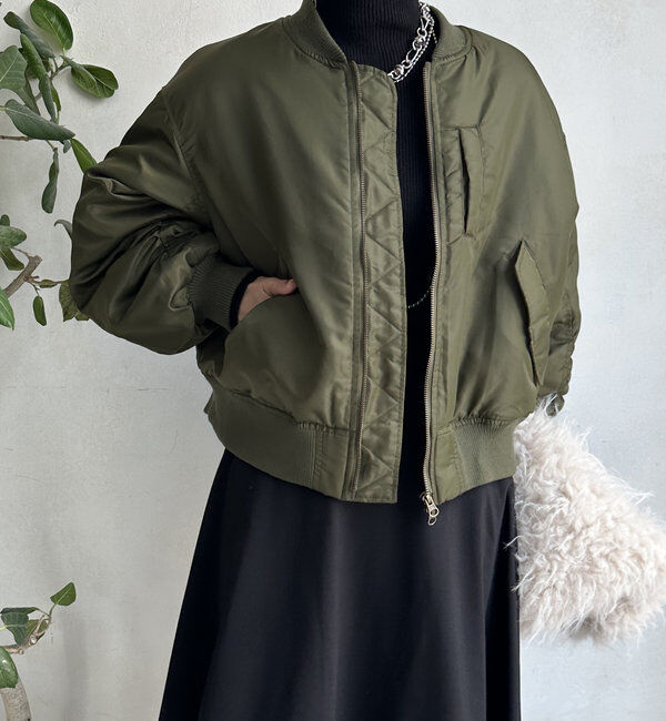  「【WEB限定】MA-1ショートブルゾン」|ブルゾン・スタジャン|