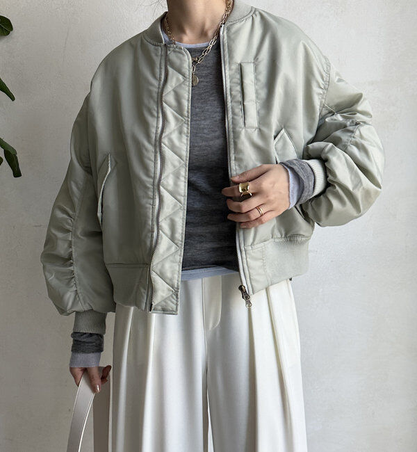  「【WEB限定】MA-1ショートブルゾン」|ブルゾン・スタジャン|