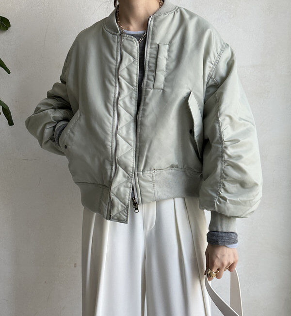  「【WEB限定】MA-1ショートブルゾン」|ブルゾン・スタジャン|