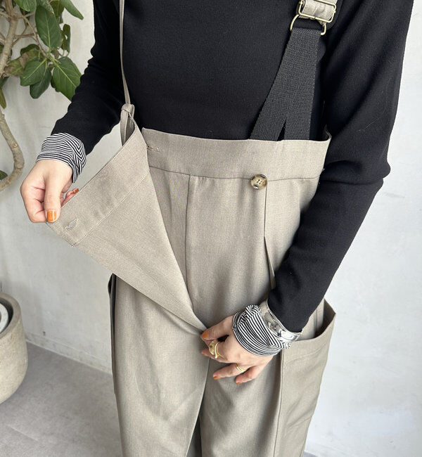  「【WEB限定】アシメサロペット」|ワンピース|