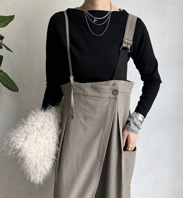  「【WEB限定】アシメサロペット」|ワンピース|