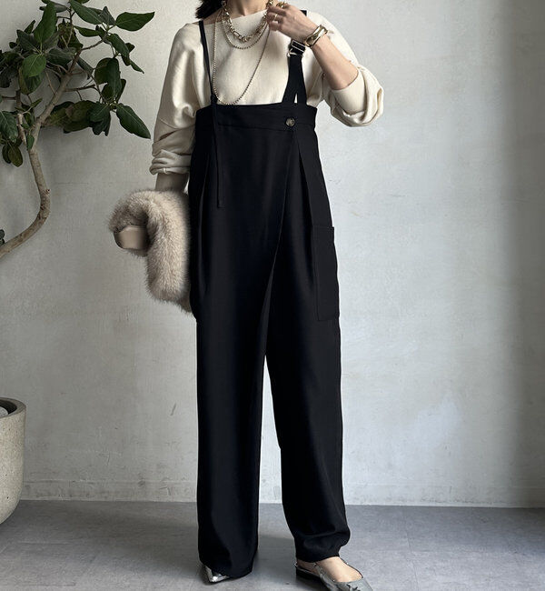  「【WEB限定】アシメサロペット」|ワンピース|