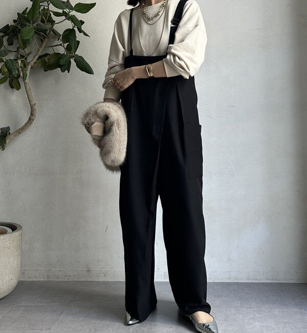  「【WEB限定】アシメサロペット」|ワンピース|