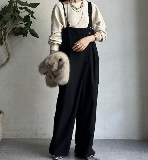  「【WEB限定】アシメサロペット」|ワンピース|