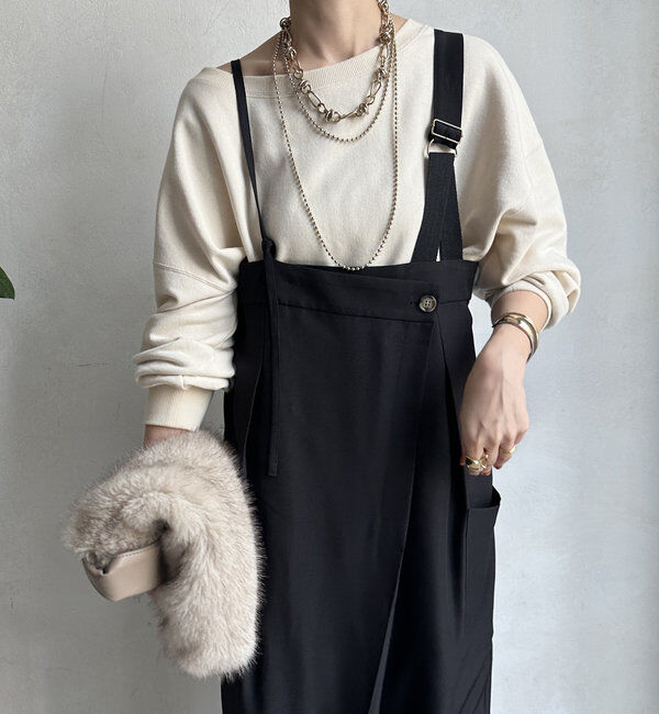  「【WEB限定】アシメサロペット」|ワンピース|