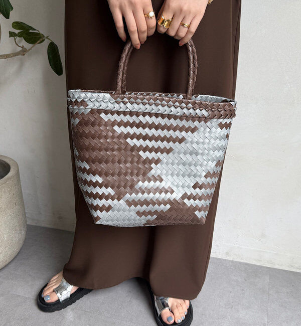  「マルシェバッグ」|トートバッグ|ブラウン