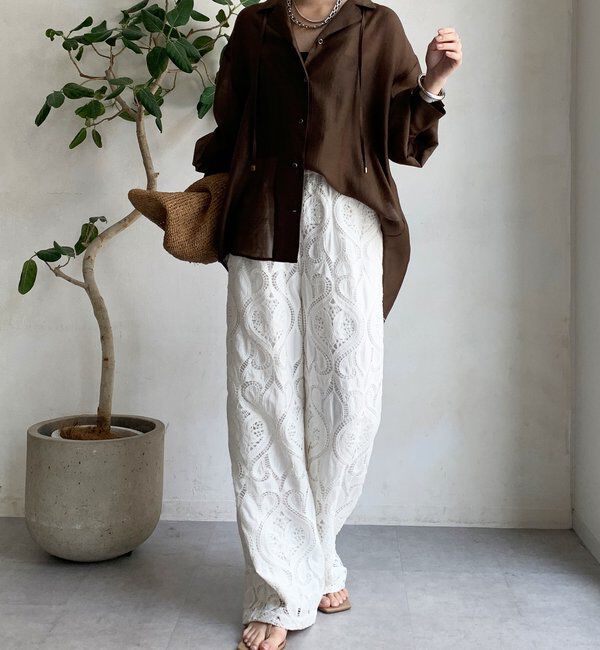  「シアー開襟シャツ」|シャツ・ブラウス|