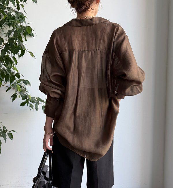  「シアー開襟シャツ」|シャツ・ブラウス|