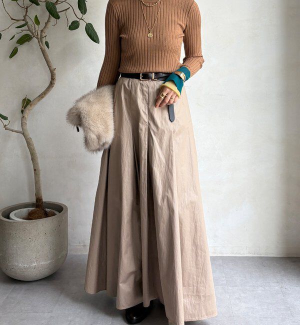  「【WEB限定】レイヤード配色シアースリーブプルオーバー」|ニット・セーター|