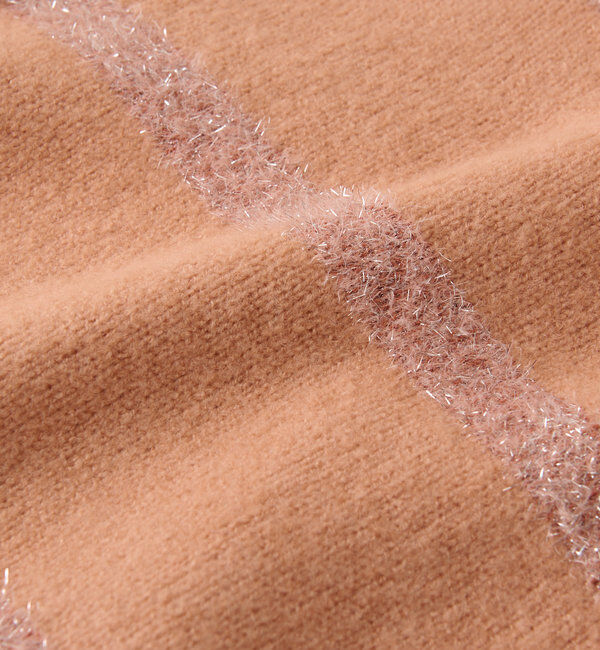  「《リラクシーなお洒落ニット》ボーダーモヘアシャギーニット」|ニット・セーター|