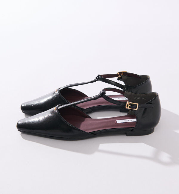  「【EVOL(イーボル)】T字ストラップパンプス」|その他|