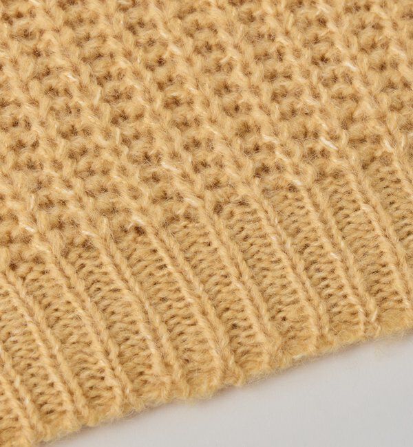  「《ふわふわな着心地》ボールドへアリーヤーンニット」|ニット・セーター|