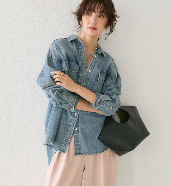  「【ベストセラー】【MONN.:.(モン)】ビッグデニムシャツ」|シャツ・ブラウス|