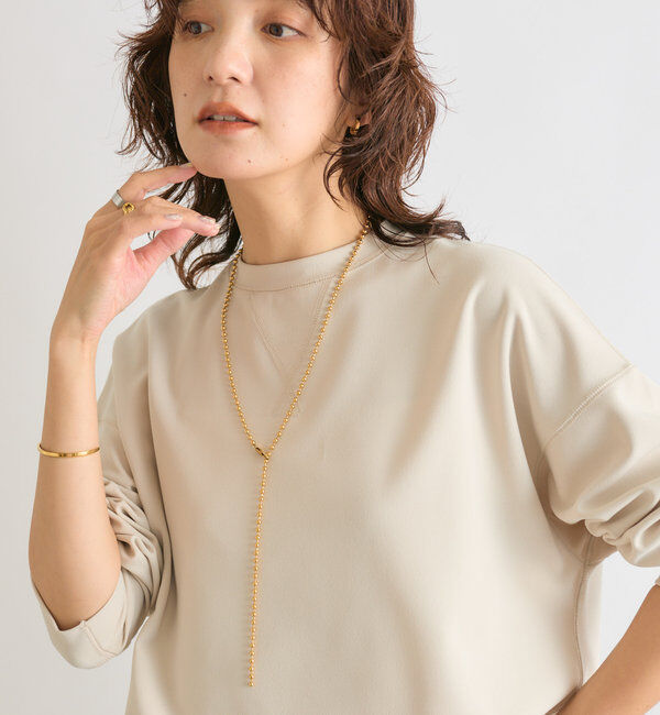  「【ウォッシャブル/しわになりにくい】カットジョーゼットプルオーバー」|Tシャツ・カットソー|