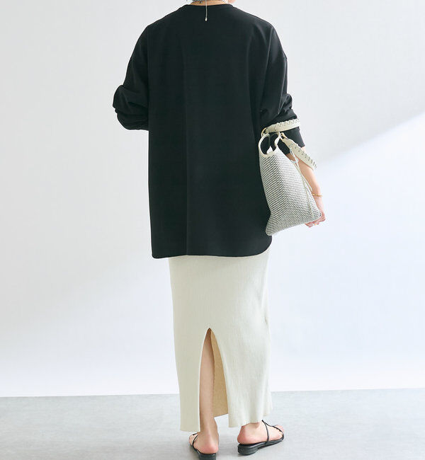  「【ウォッシャブル/しわになりにくい】カットジョーゼットプルオーバー」|Tシャツ・カットソー|