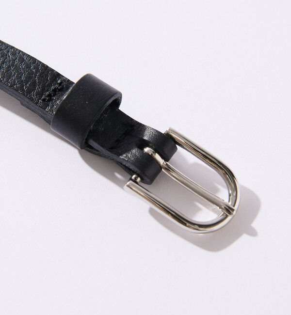 「【コーデのポイントに】レザー細ベルト」|ベルト|