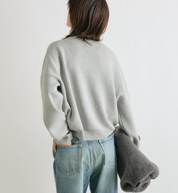  「【キャッチーなロゴがポイント】パイル刺繍ニット」|ニット・セーター|