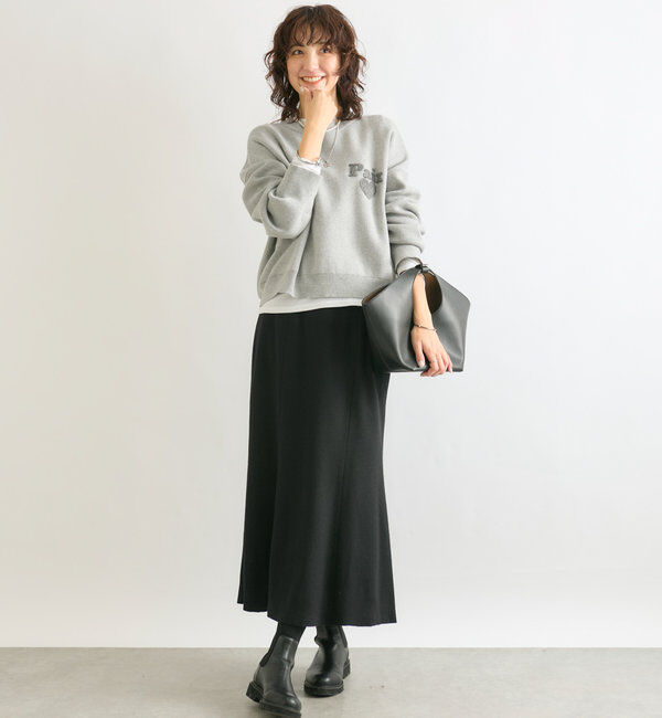  「【キャッチーなロゴがポイント】パイル刺繍ニット」|ニット・セーター|