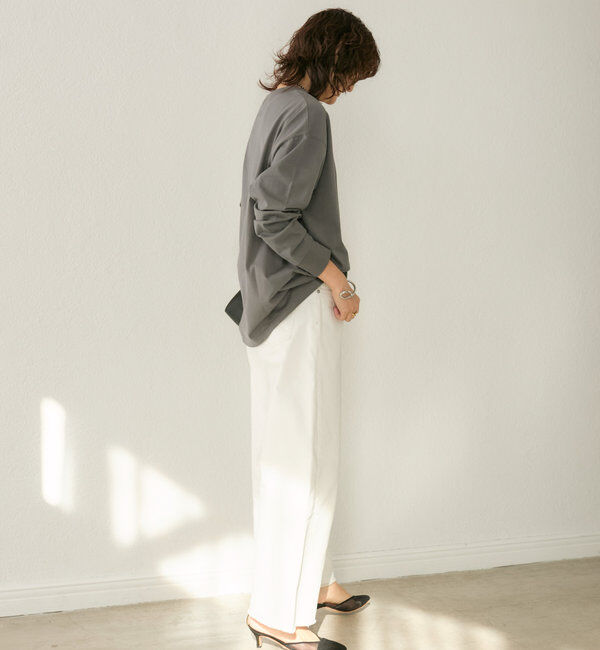  「【キャッチーなロゴが◎】パイルワッペンロンTee」|Tシャツ・カットソー|