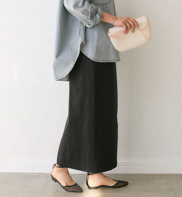  「【ストレッチ◎】ナチュラルストレッチスカート」|スカート|