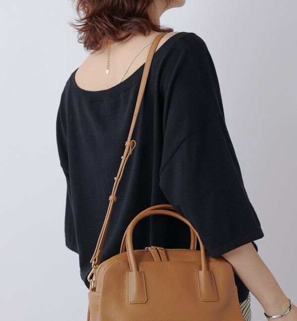  「【キレイめにもカジュアルにも】レザーボストン」|トートバッグ|