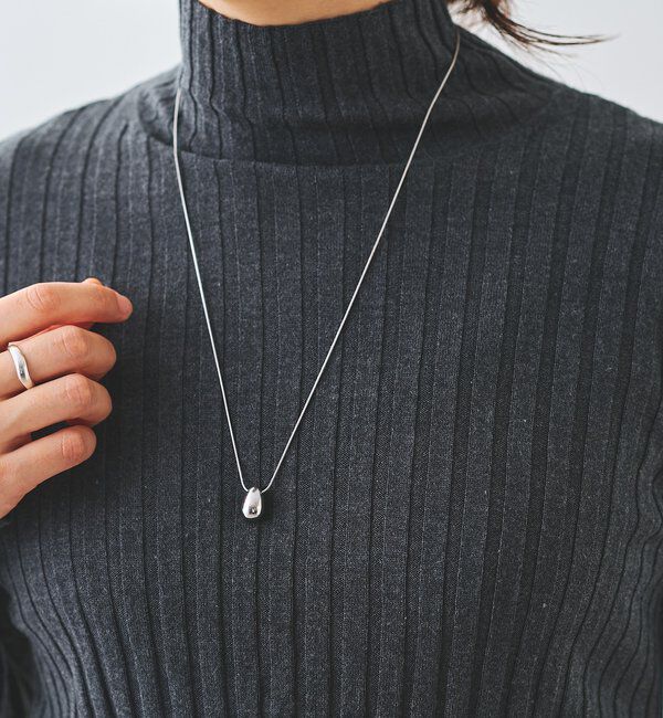  「【R.good(アールドットグッド)】エッグモチーフスライドネックレス」|リング|