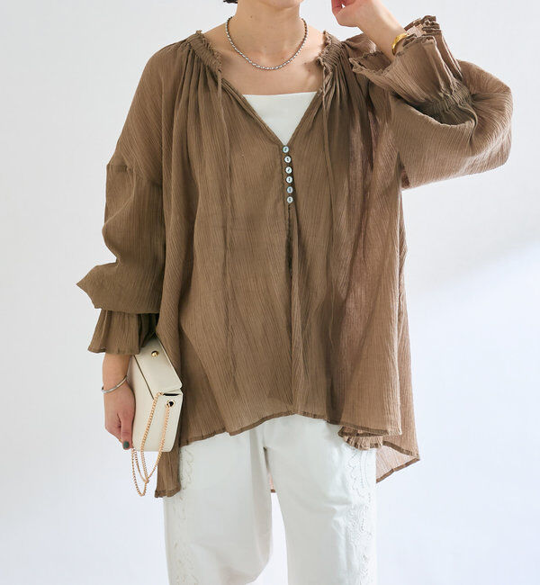  「【R.good(アールドットグッド)】オーバルボールショートネックレス」|リング|