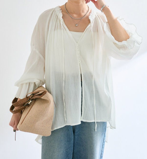  「【R.good(アールドットグッド)】オーバルボールショートネックレス」|リング|