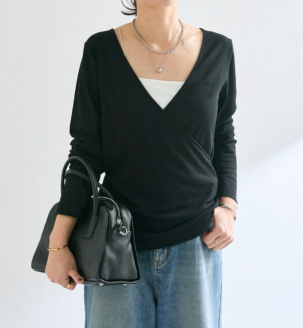  「【R.good(アールドットグッド)】オーバルボールショートネックレス」|リング|