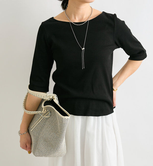  「【R.good(アールドットグッド)】オーバルボールショートネックレス」|リング|