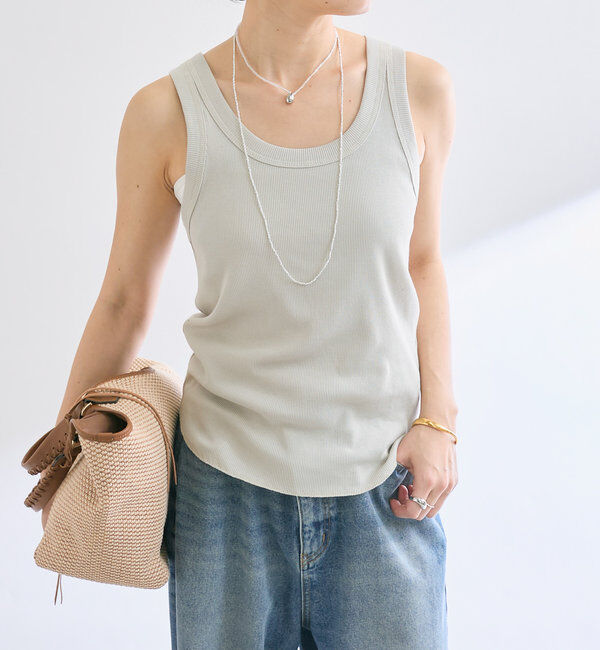  「【2way仕様】テレコ2WAYタンク」|キャミソール|