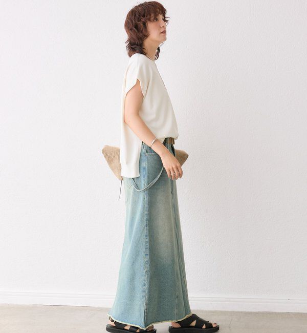  「【接触冷感】クールタッチショルダーニット」|ニット・セーター|