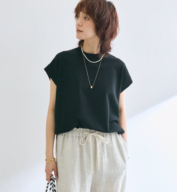  「【接触冷感】クールタッチショルダーニット」|ニット・セーター|