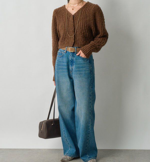  「【MONN.:.(モン)】フロントナローデニムパンツ」|デニム|