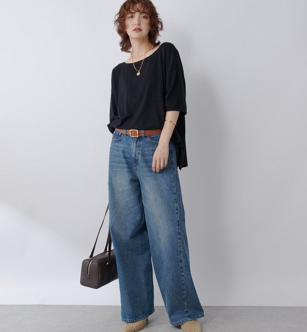  「【MONN.:.(モン)】フロントナローデニムパンツ」|デニム|