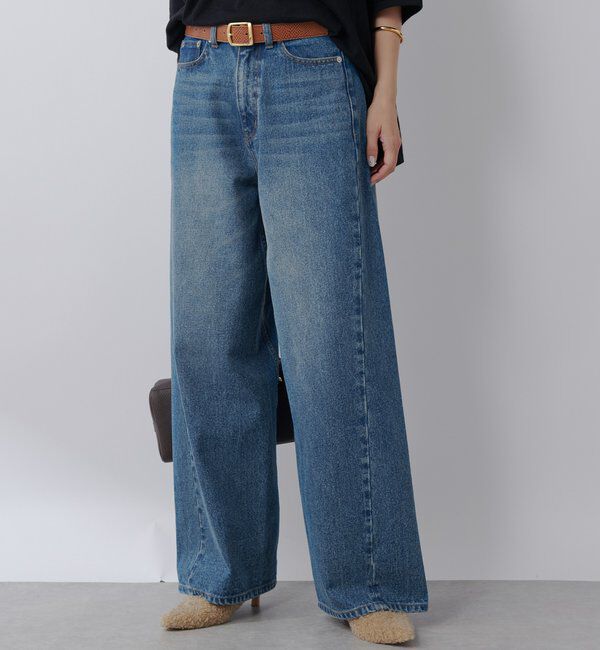  「【MONN.:.(モン)】フロントナローデニムパンツ」|デニム|