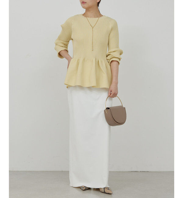  「【前後2way】ペプラム2WAYカーデ」|ニット・セーター|