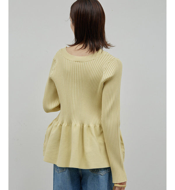  「【前後2way】ペプラム2WAYカーデ」|ニット・セーター|