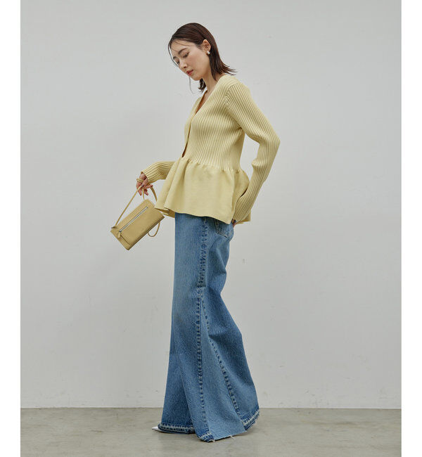  「【前後2way】ペプラム2WAYカーデ」|ニット・セーター|